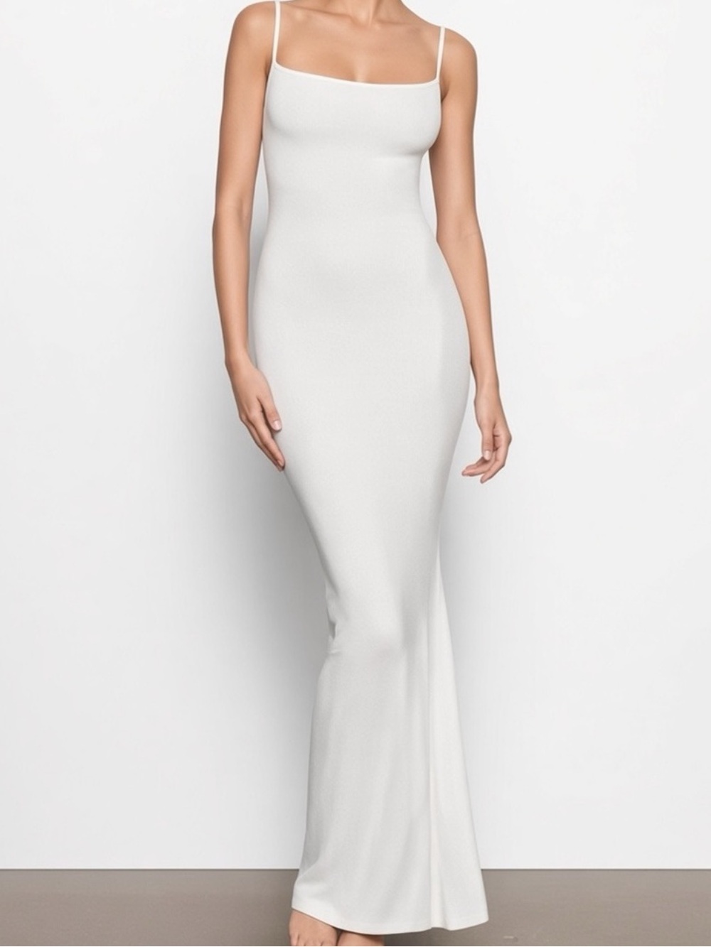 SKIMS “Marble” Soft Lounge Long Slip Dress